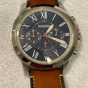 Fossil FS5210 watch - Brown leather